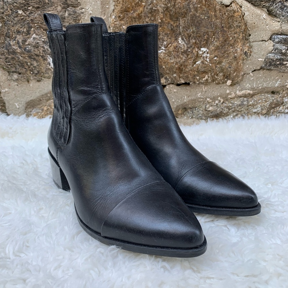 Vagabond Shoemakers Leather Marja Cap Toe Bootie, EUR 37, UK 4, US 7